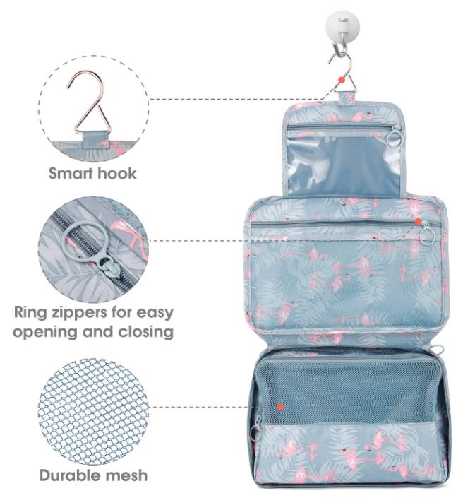 Hanging Travel Toiletry Bag Cosmetic Make Up Organizer