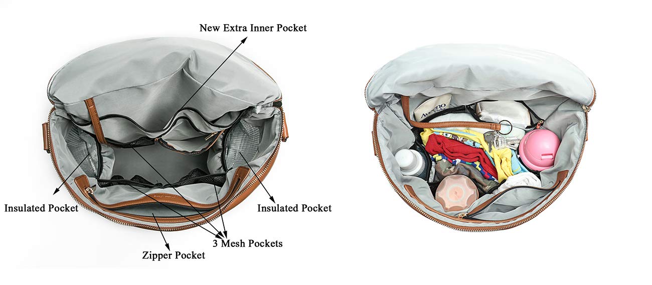 Diaper Bag with Insaulted Bottle Pockets Capicity: