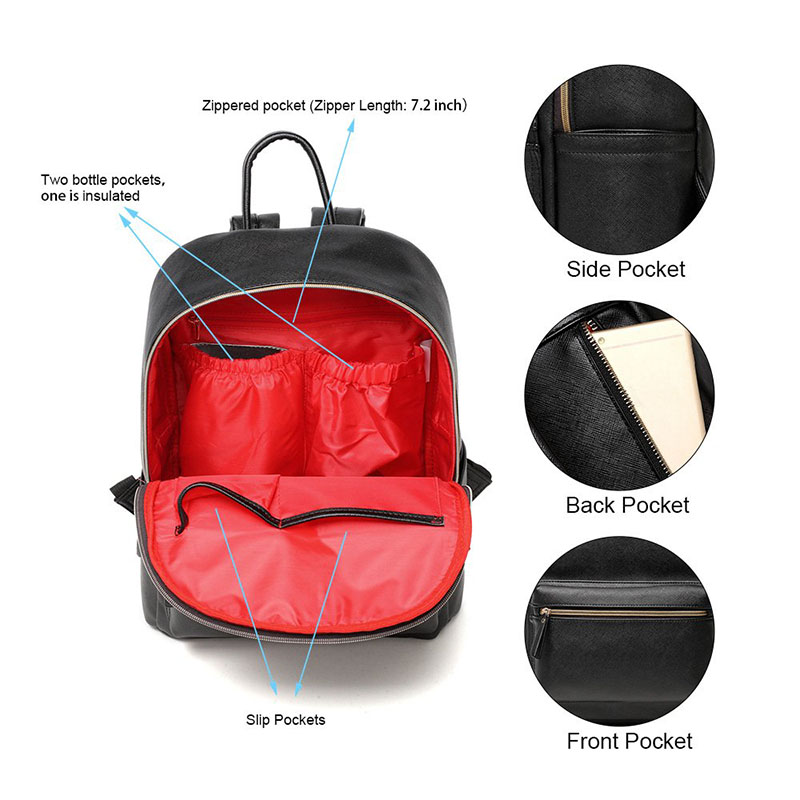 Diaper Backpacks Roomy Easily Wiped Clean