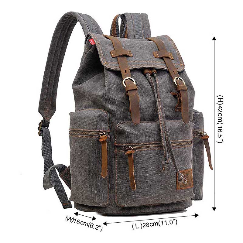 Canvas Backpack with Large Capacity