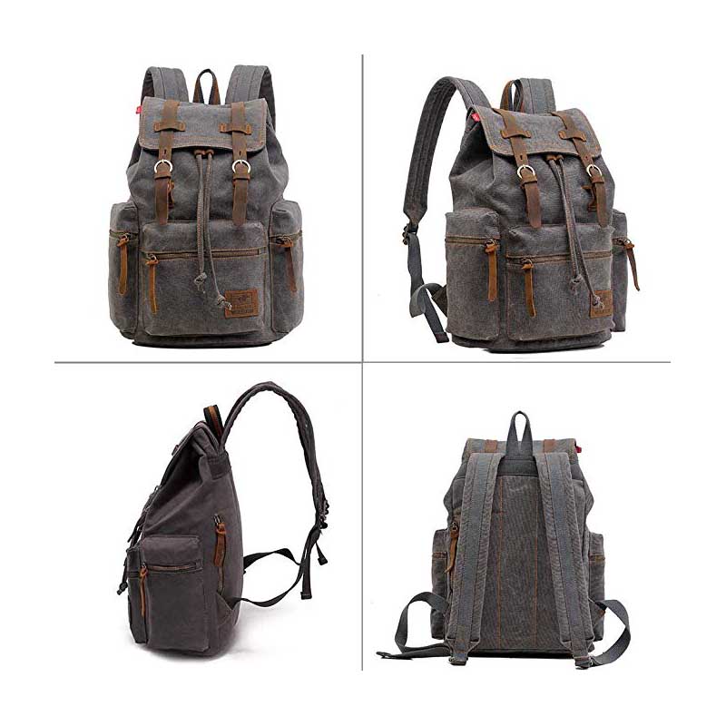 Canvas Backpack with Multipurpose Waterproof