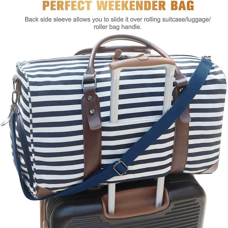 Stripe Print Delicate Luggage Sleeve