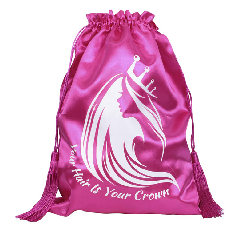 Pretty Pink Big Satin Bags,Toiletry Cosmetic Bag