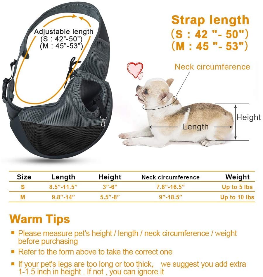 Dog Cat Sling Carrier