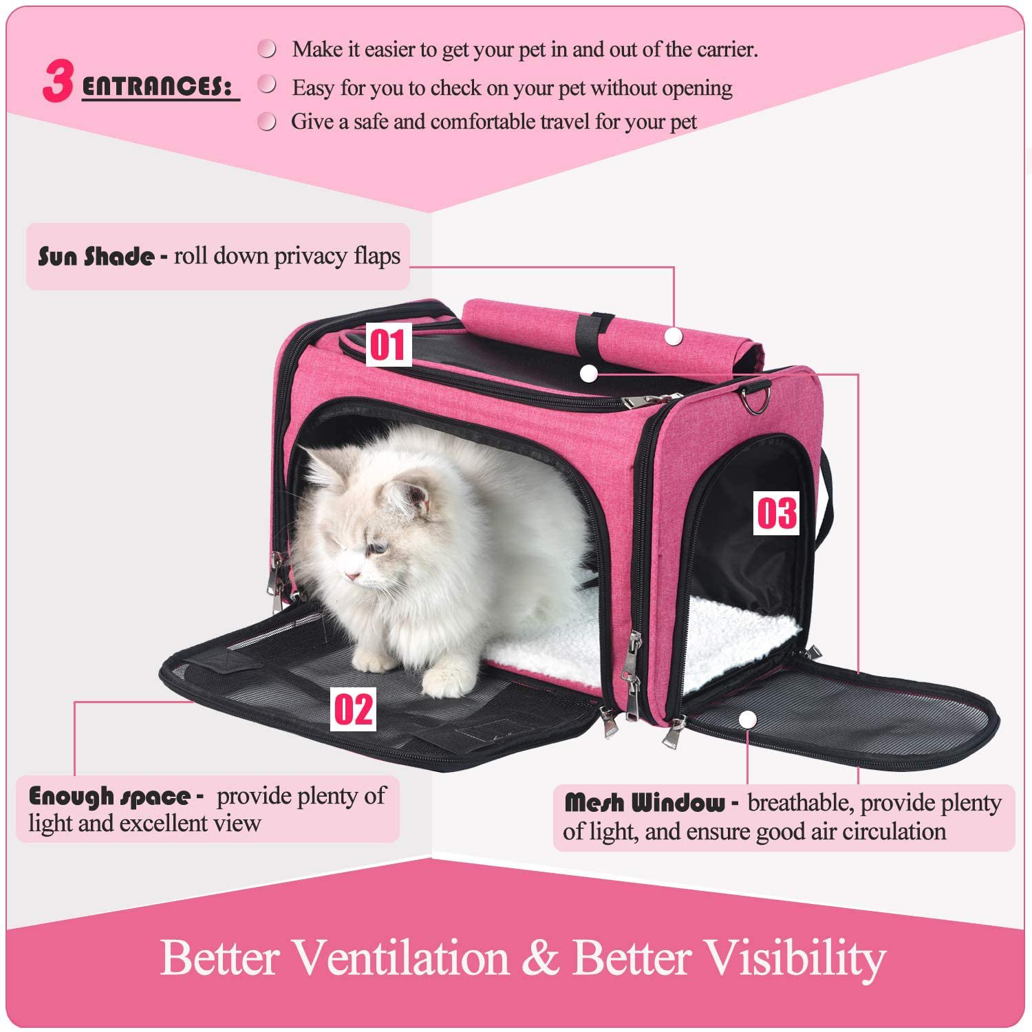 Pet Travel Carrier Bag