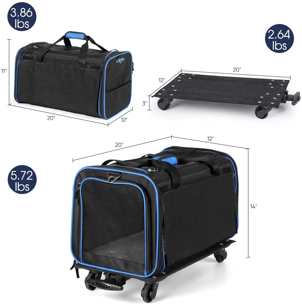 Pet Wheels Rolling Carrier