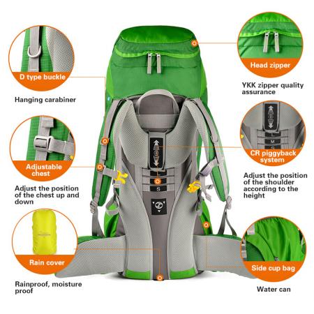 Water Resistant Camping Backpack