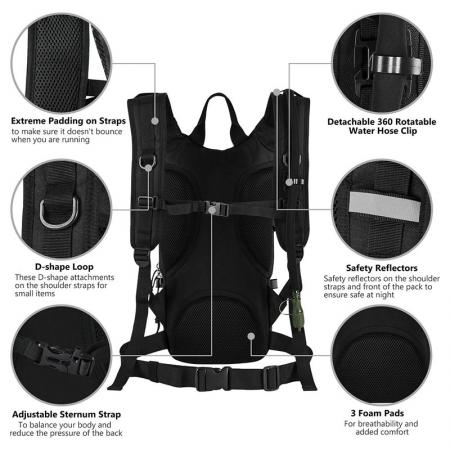 Tactical 900D Hydration Pack Backpack