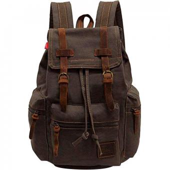 High Capacity Hiking Canvas Vintage Backpack