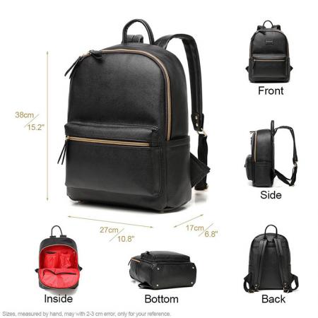 Vegan Leather Diaper Bag Backpack