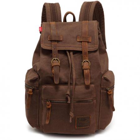 High Capacity Hiking Canvas Vintage Backpack