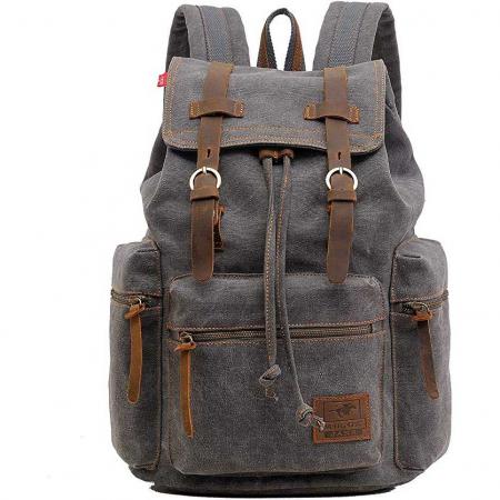 High Capacity Hiking Canvas Vintage Backpack