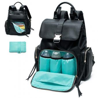 Women Leather Diaper Backpack