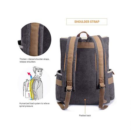 Stylish Canvas School Backpack