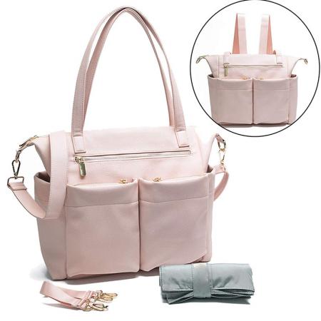 Pink Tote Diaper Bag