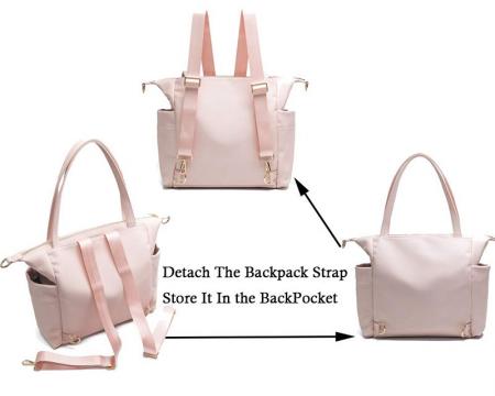 Pink Tote Diaper Bag