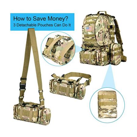 Tactical Backpack Military Army Rucksack Assault Pack