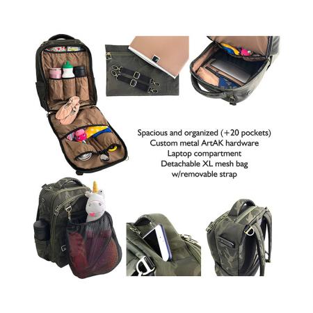 Military Diaper Backpack For Mom Daddy