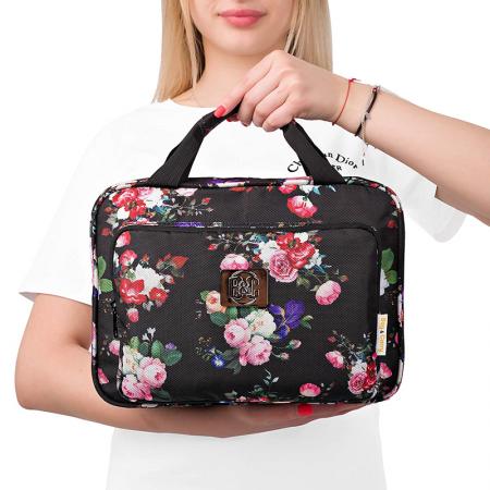 hanging travel makeup bag