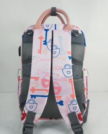 Diaper backapck bag with changing pad