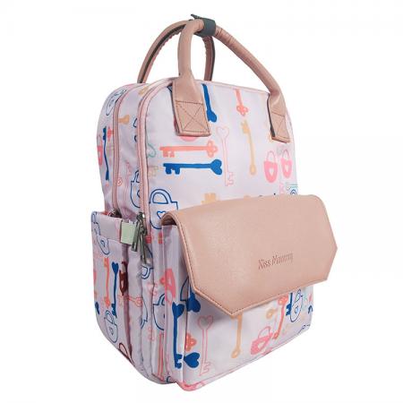 Diaper backapck bag with changing pad