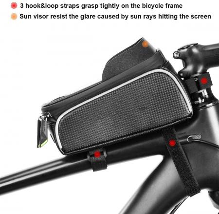 Bike Phone Mount Top Tube Bag